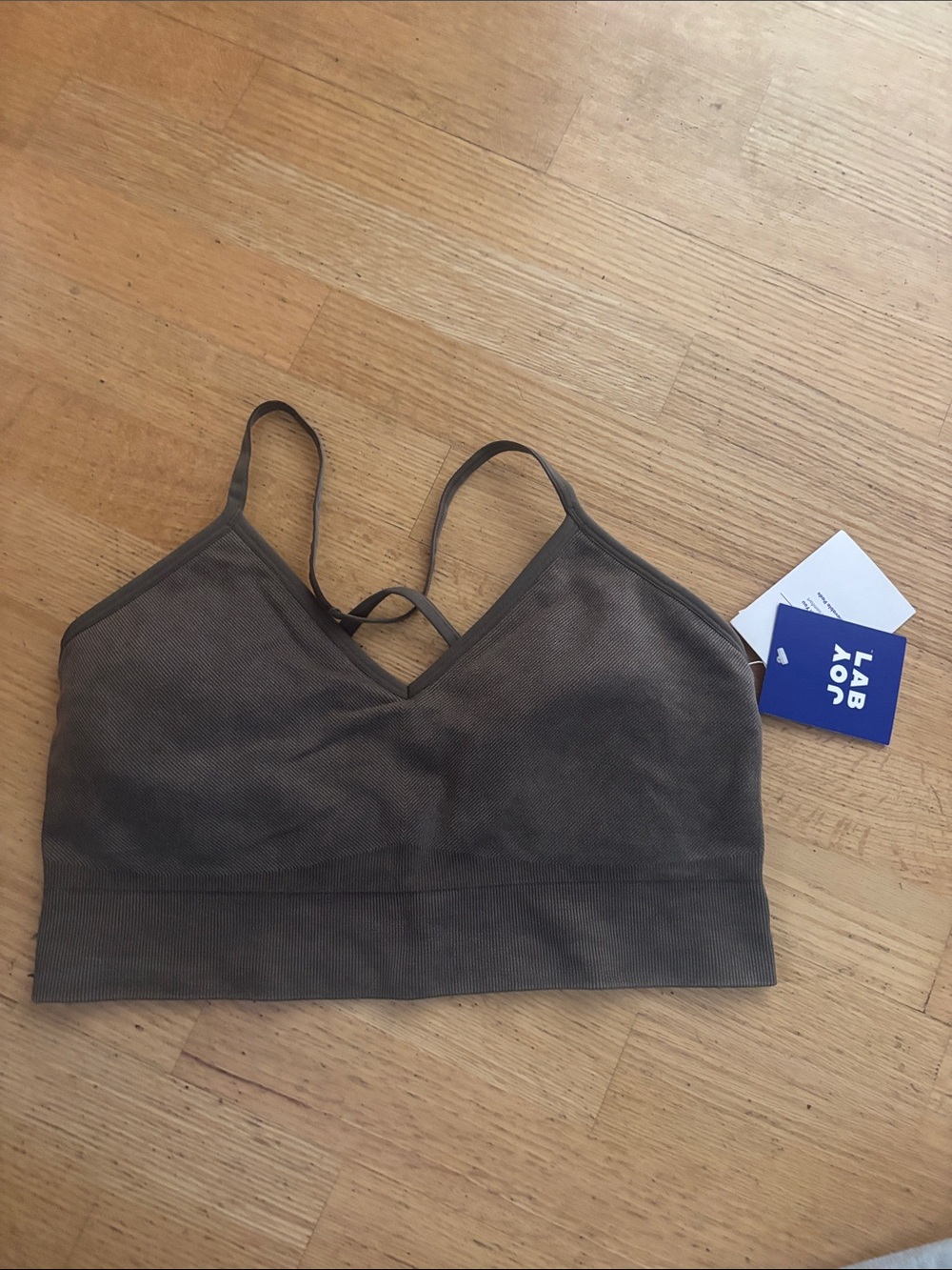 JoyLab Brown Strappy Seamless Bralette